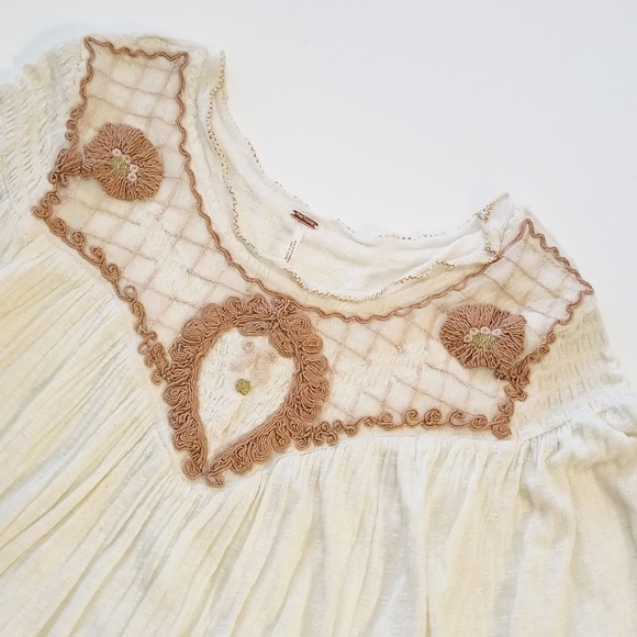 Free People Begonia Embroidered Top - Picture 3 of 16